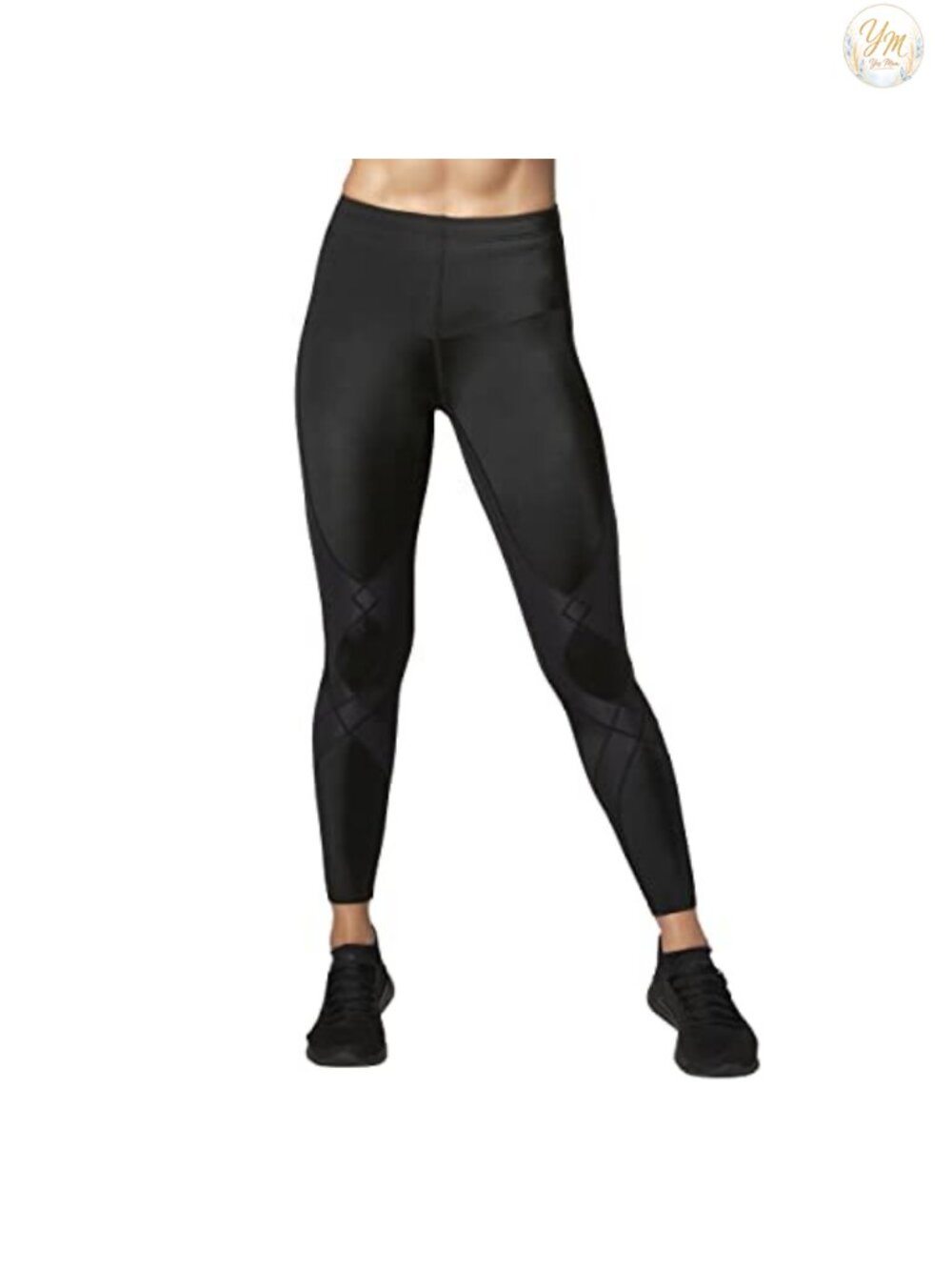 Compression Tights with Stabilyx Support Web, High Stretch, Mid Rise, Ankle